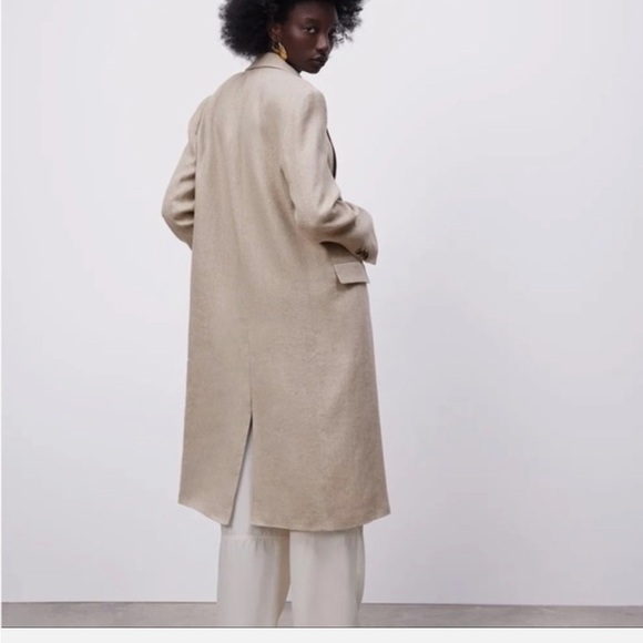 Zara Women's Beige Trench Coat - Picture 3 of 6
